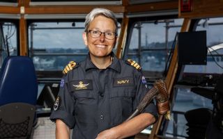 Ex Royal Navy Commander Yvonne Gray Royal New Zealand Navy saved lives on stricken HMNZS Manawanui Dec 2022 CREDIT NEW ZEALAND NAVY TODAY