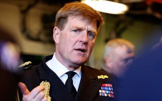 Ben Key was dismissed as First Sea Lord after his relationship with a younger female colleague came to light (Picture: MOD)