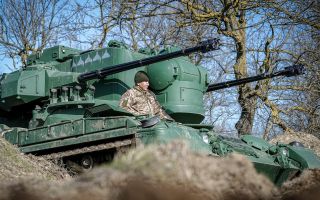 Flakpanzer Gepard self-propelled anti-aircraft tank in service with Ukraine 060125 CREDIT Alamy