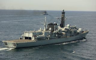 Last year, HMS Iron Duke tracked Russian ships in the English Channel (Picture: Royal Navy)