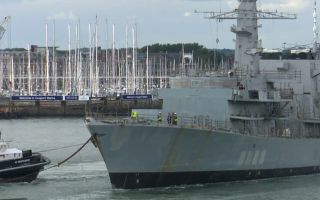 HMS Northumberland decommissioned warship makes final Portsmouth departure (Picture: BFBS)