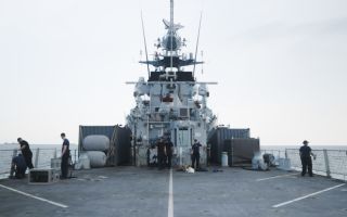 HMS Spey arrives in Singapore to finish off her part in Exercise Bersama Lima 24 in Southeast Asia (Picture: Royal Navy)