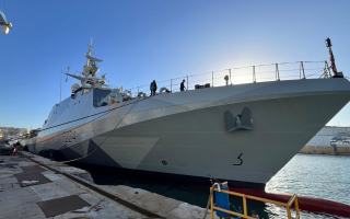 HMS Trent with new dazzle paint job (Picture: Royal Navy)
