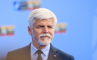 Image ID 2RC0H24 Lithuania 11th July 2023. Petr Pavel, President of Czechia, during NATO Summit 2023 Credit Gints Ivuskans Alamy Live News CREDIT ALAMY