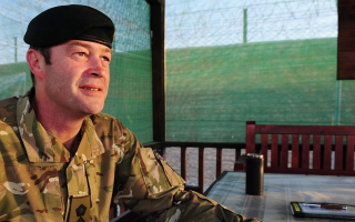Brigadier Patrick Sanders, commander of Task Force Helmand in Lashkar Gah Afghanistan (Picture: Alamy)