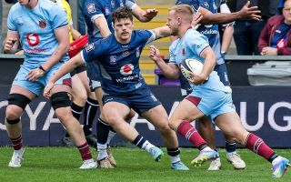 Kieran Prescott with ball RAF men v Navy Inter Service rugby 2026 Credit Gary King RAFRU.jpg 
