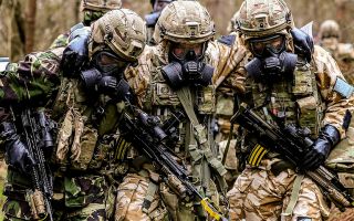 Marines of Bravo Company 40 Commando Royal Marines on Exercise Toxic Dagger 