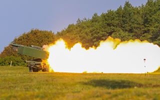 NATO demonstrated HIMARS rocket system in Latvia