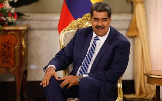 Nicolas Maduro, president of Venezuela, at presidential palace in Caracas, Venezuela. 16th Aug, 2023
