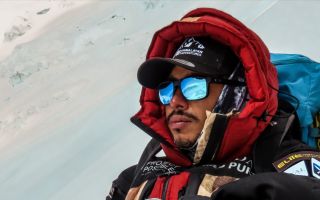 This photo of Nims was taken during his successful attempt to climb all 14 of the world's mountains with a peak above 8,000 metres in 189 days (Picture: Project Possible)