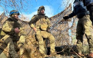 BFBS Forces News reporters Simon Newton and Hannah King visited the frontline to speak to Ukrainian tankers operating the UK-supplied Challenger 2