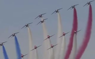 Red Arrows French Alpha Jets Le Touquet airshow France 290926 CREDIT RAF