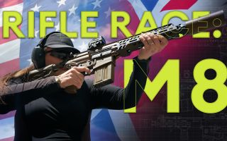 BFBS Forces News granted exclusive access to fire US Army's M8 rifle (Picture: BFBS)