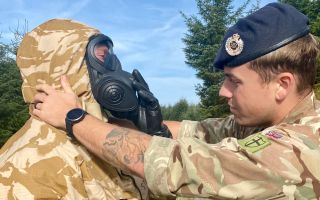 The use of CBRN materials in an attack remains significantly less likely than a conventional attack (Picture: British Army)