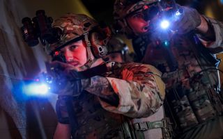 Royal Marines responsible for guarding the UK's nuclear detterent training alongside US personnel