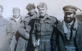 SAS members Capt Malcolm Pleydell, Capt Johnny Wiseman and Sgt Bob Lilley CREDIT Smartt family