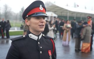 Second Lieutenant Lirijona Bajraktari at RMA Sandhurst