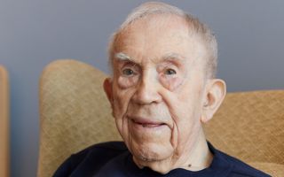 Second World War veteran Ken Pusey saved by a pint of Guinness 121224 CREDIT Royal Star & Garter