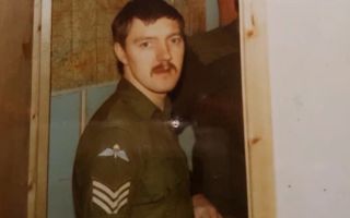 Signaller for 2nd Battalion The Parachute Regiment Mike Kelly during Falklands War (Picture: Mike Kelly).