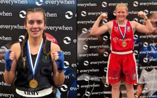 Terri-Leigh Stewart and Sophie Colebourn Haringey Box Cup CREDIT Army Boxing and Navy Boxing.jpg