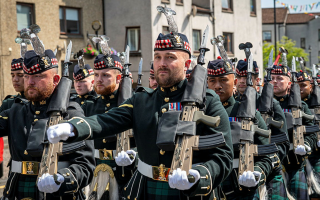 The Royal Regiment of Scotland on the Riding of the Marches in Linlithgow