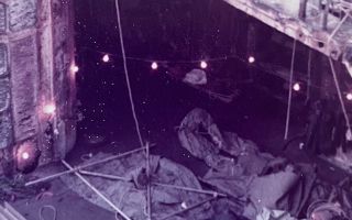 The aftermath of a missile attack on HMS Glamorgan in the Falklands War (Picture: MOD)