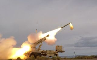US Patriot weapons system being fired