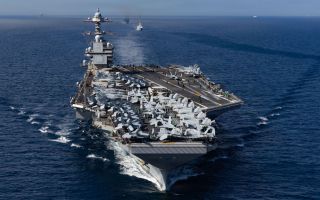 The world’s largest aircraft carrier, USS Gerald R. Ford