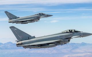 The Typhoons were deployed under Operation Shader, and conducted armed reconnaissance patrols over the region