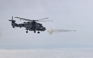 The Wildcat integrated with a French Strike Group including two destroyers and helicopters (Picture: Royal Navy)
