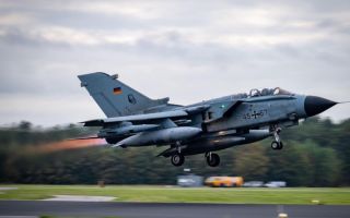 A Luftwaffe Tornado combat aircraft takes off on last year's Ex Steadfast Noon (Picture: SHAPE Public Affairs Office)