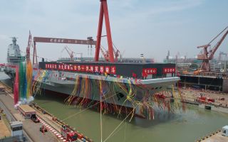 Fujian aircraft carrier launch in 2022