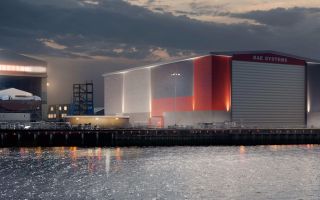 new huge shipbuilding facility in Glasgow BAE to be named Janet Harvey Hall 08082024 CREDIT BAE
