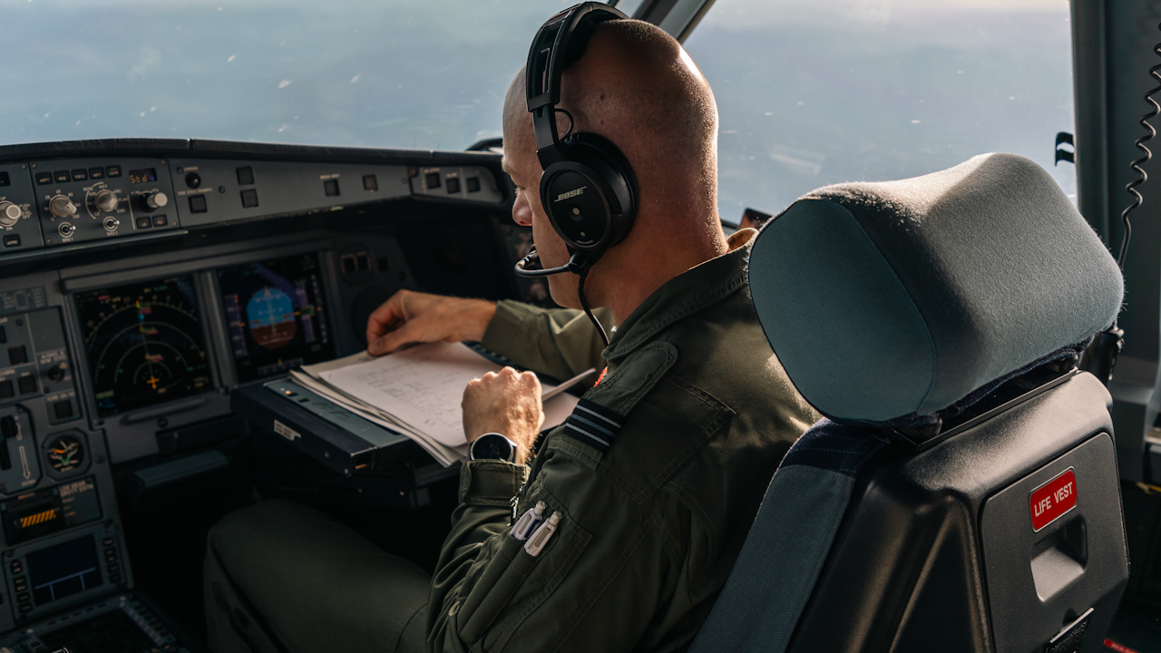 The cockpit of the A4000M Atlas aircraft (Picture: Royal Air Force).