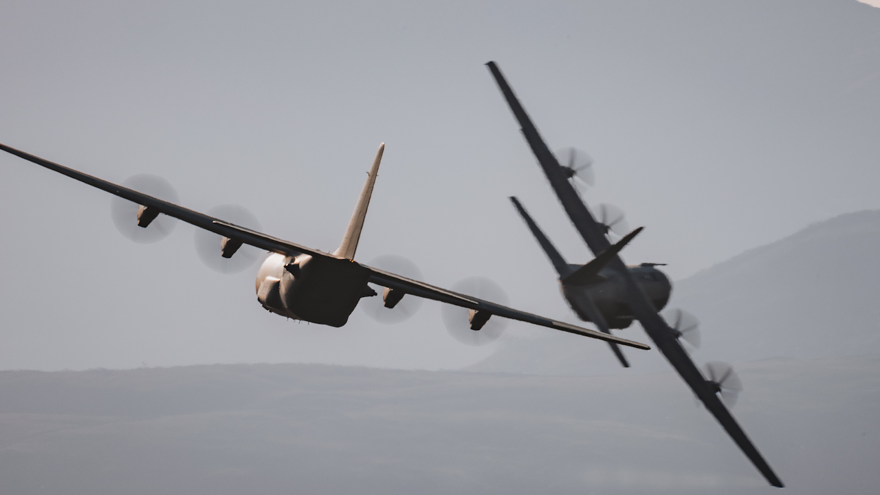 Three aircraft will fly over locations of significance to the Hercules' service and 47 Squadron (Picture: Royal Air Force).