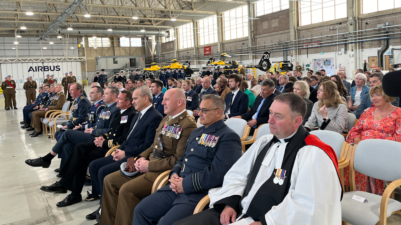 The Number One Flying Training School at RAF Shawbury graduation service which welcomed four Irish Air Corps trainees
