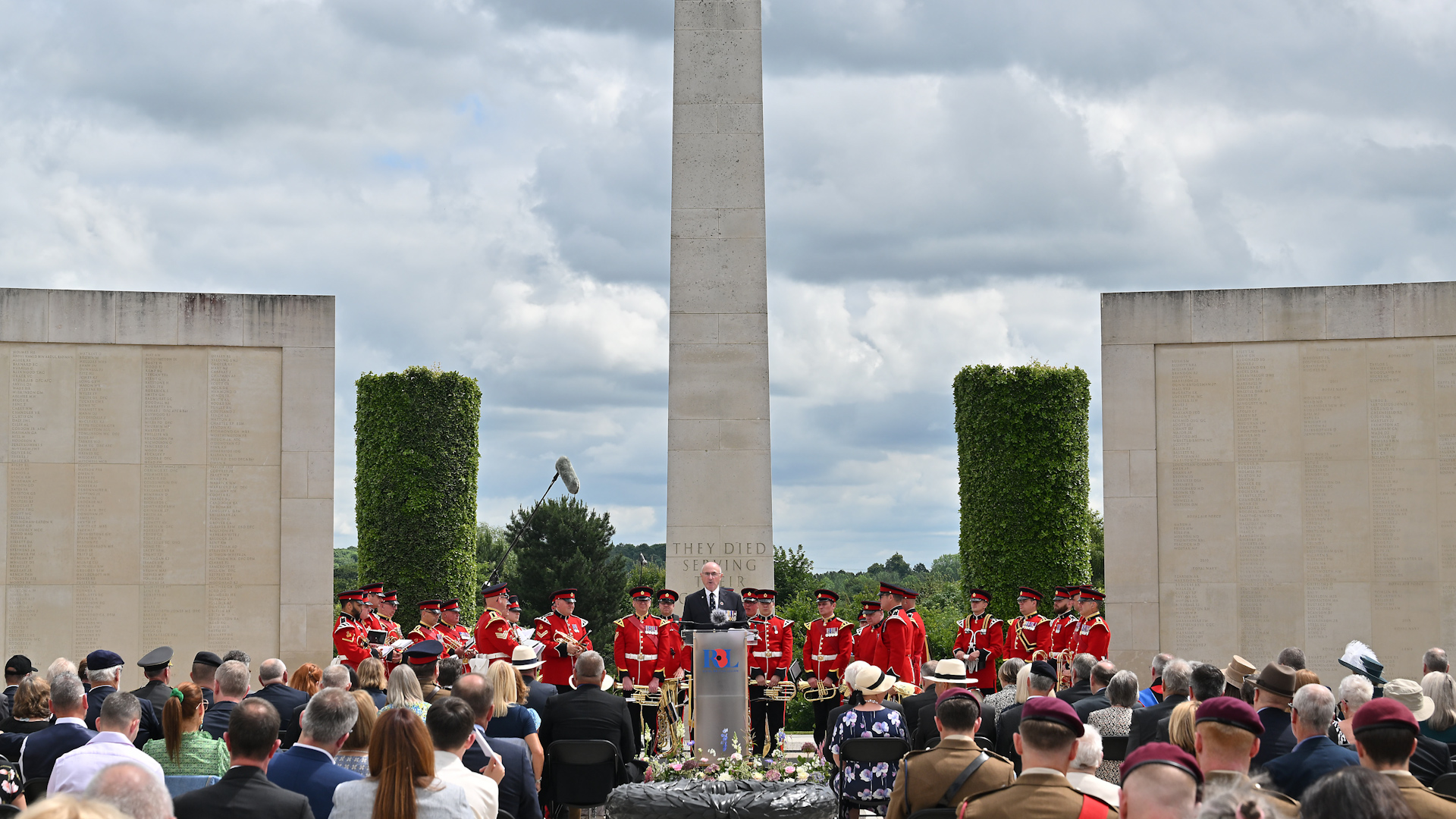Veterans shared their stories about their time in Kosovo at the National Memorial Arboretum in Staffordshire during the 25th anniversary ceremony (Picture: RBL/ Mark Allan)