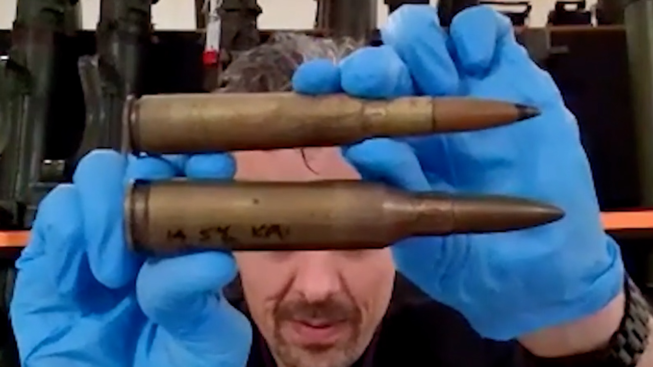 Jonathan Ferguson explained what the Ukrainian's custom-made ammunition was made from.