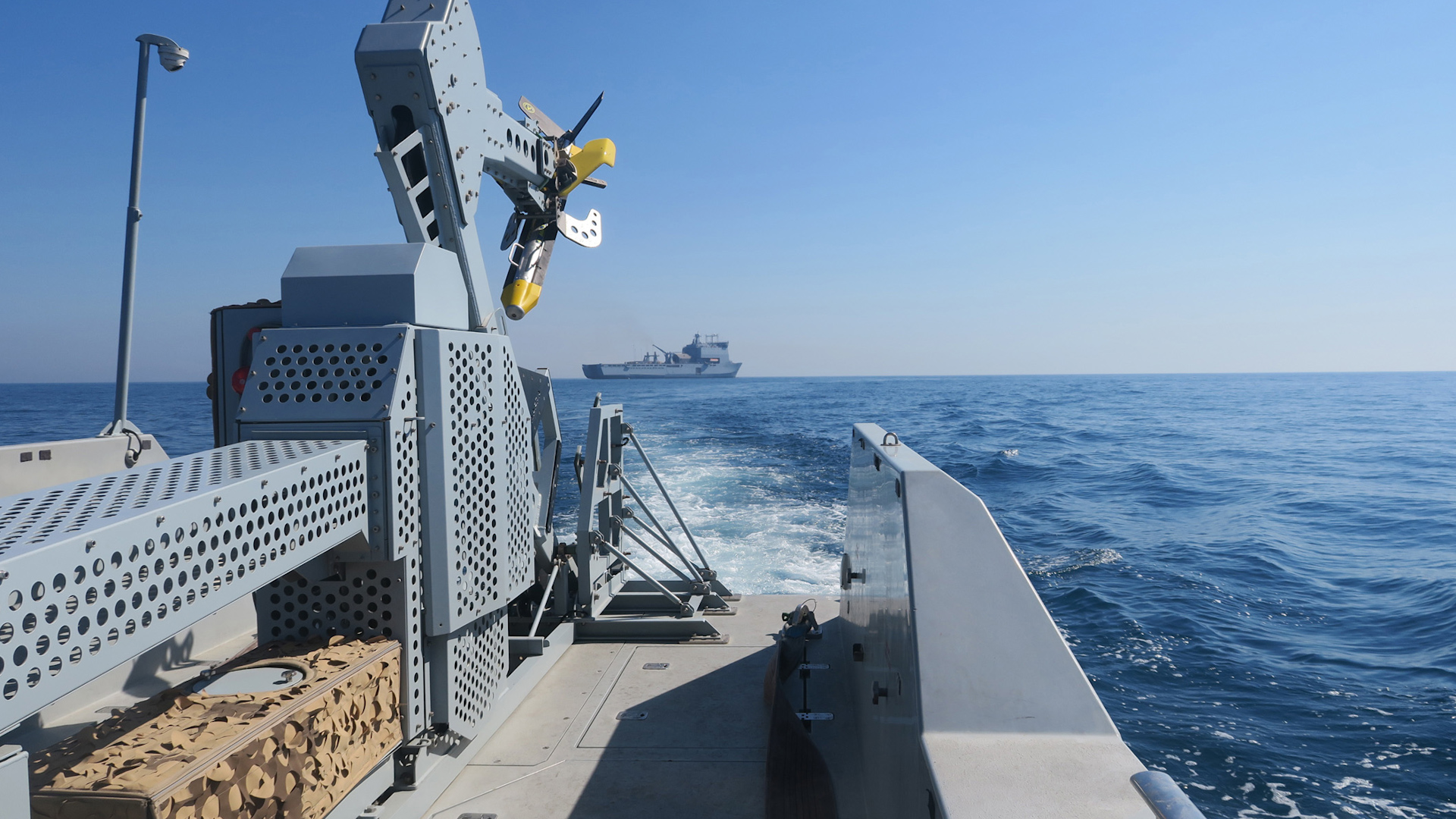 British, French and American navies joined forces for Exercise Artemis Trident in the Gulf (Picture: Royal Navy).