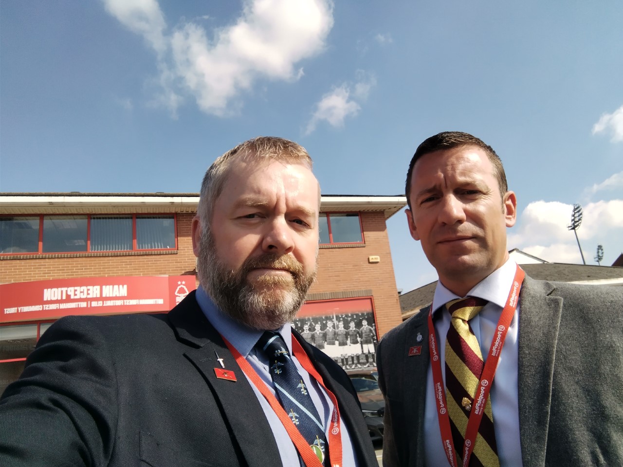 Course tutors and veterans Marc Cummings (left) and Jonathan Petrice 