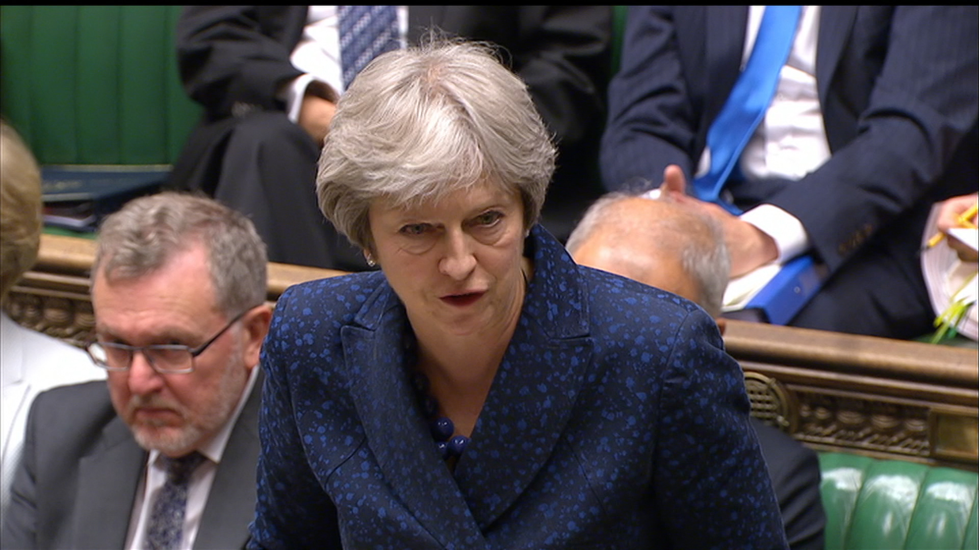 Theresa May in the Commons