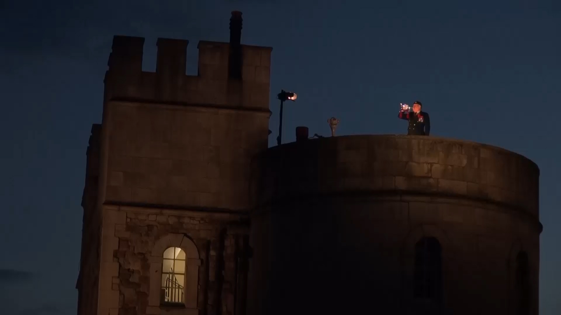 As the sky darkened over the Tower of London, a bugler played The Last Post heralding a new installation for Remembrance.