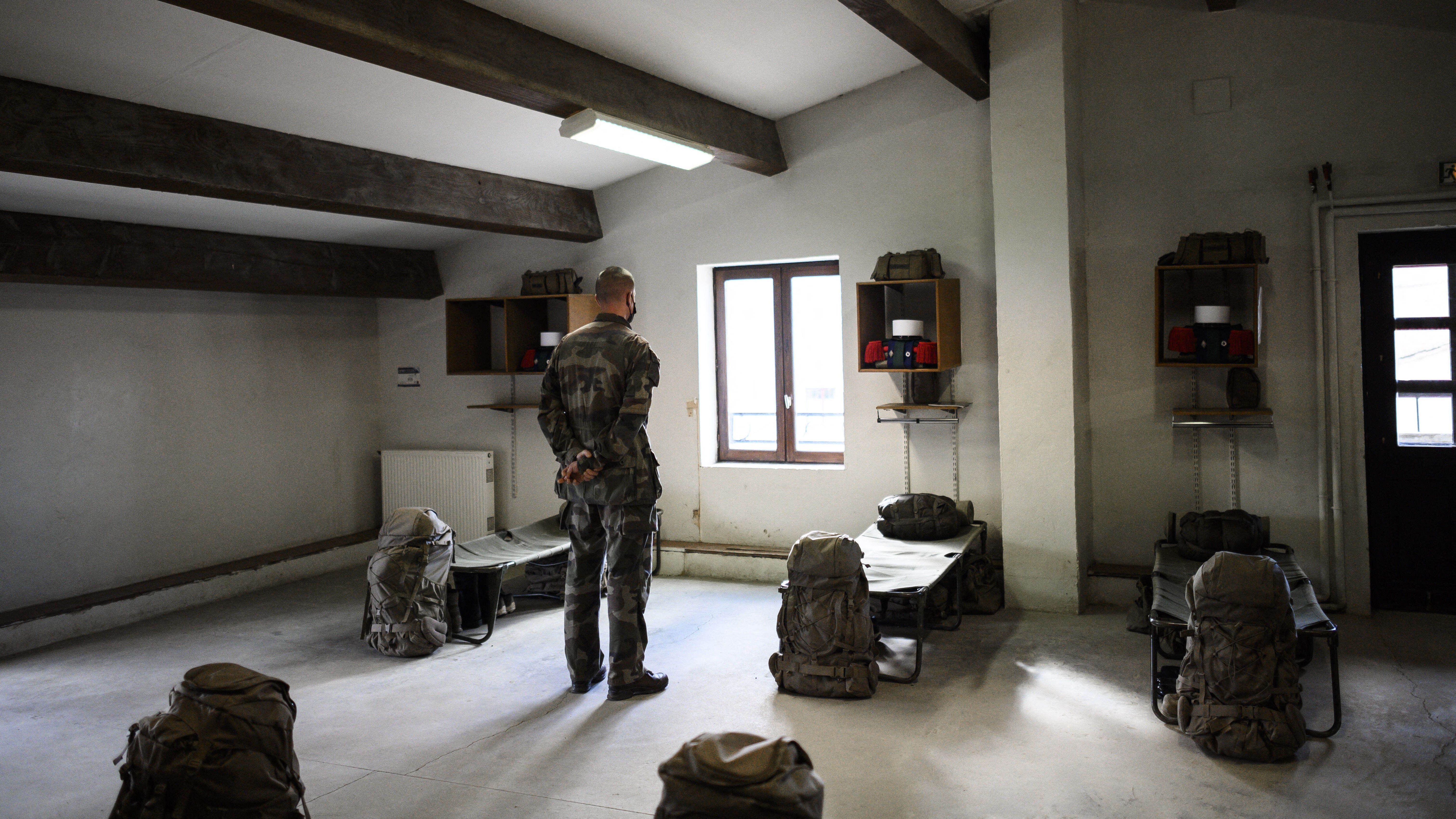 training centre of the 4th Regiment of the French Foreign Legion, in Saint-Gauderic, southern France DATE 12012023 CREDIT Alamy .jpg