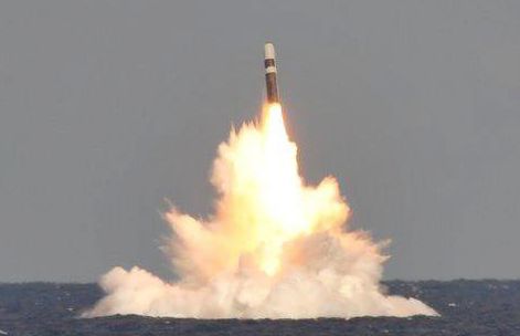 Trident missile launch