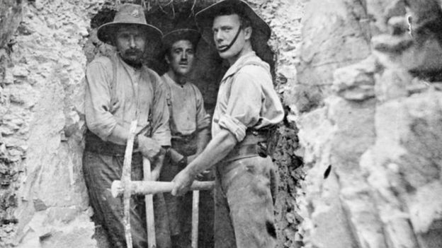 WWI practice tunnels Salisbury
