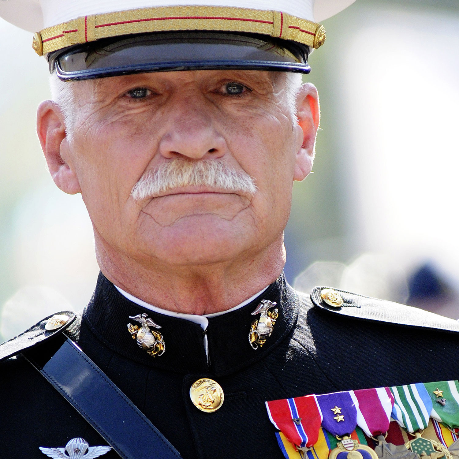 TV and film military advisor retired USMC Captain Dale Dye in uniform 2 CREDIT Captain Dale Dye