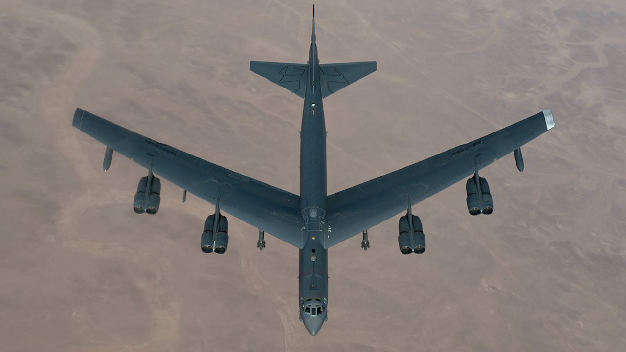 The US Air Force used B-52, F-15, and A-10 fighter aircraft against 75 ISIS targets in central Syria (Picture: US Central Command)