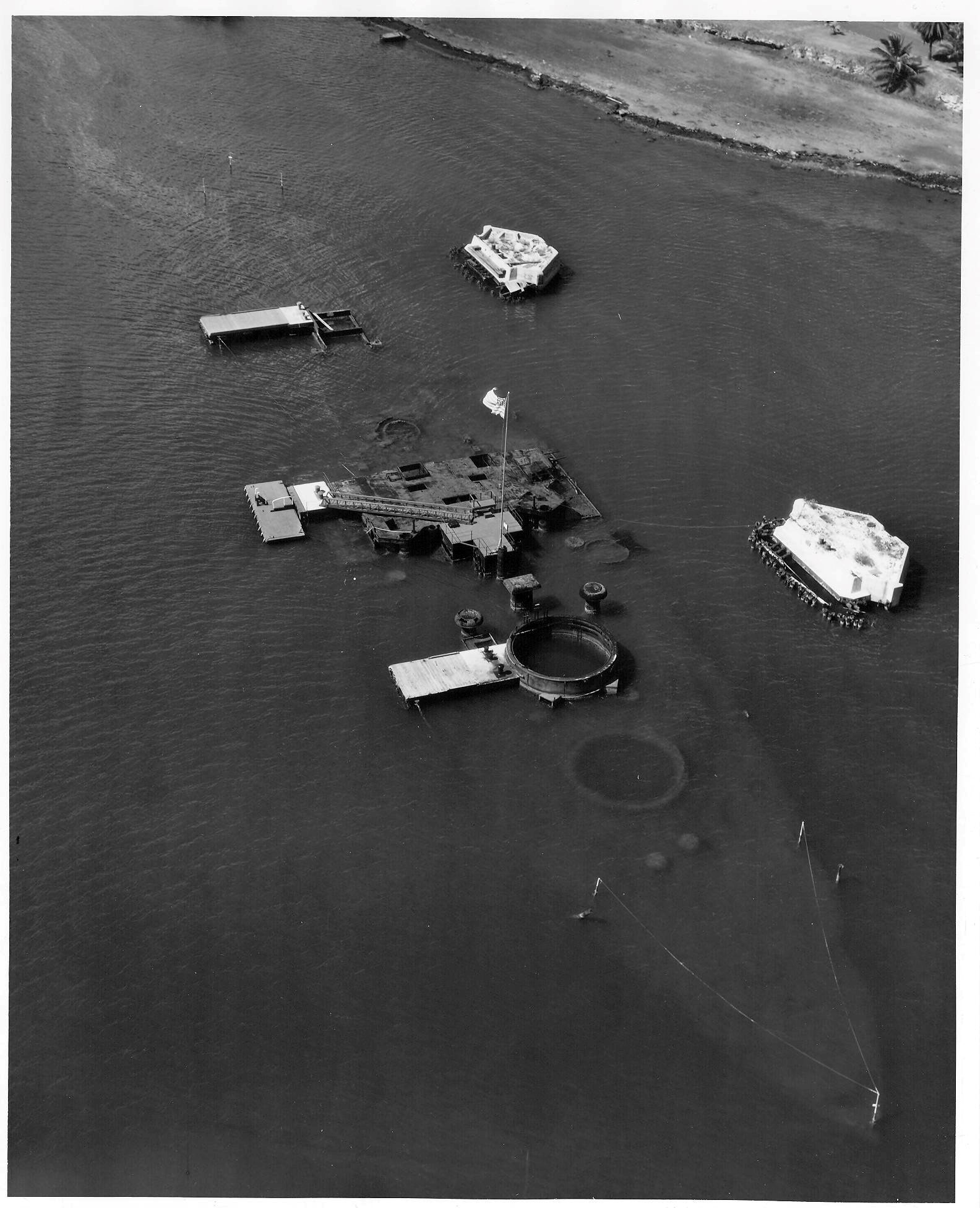 USS Arizona in 1953