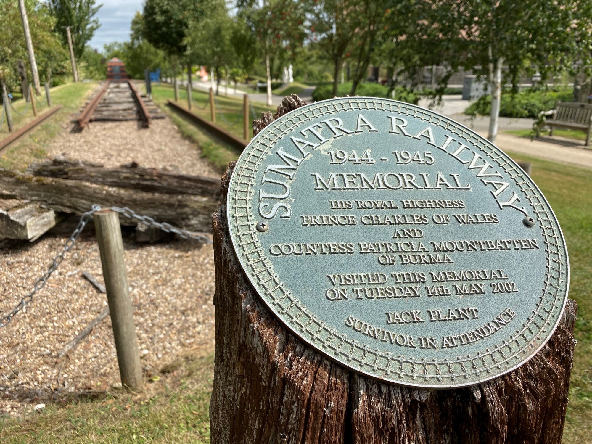 Burma Railway Memorial, NME, Staffordshire. Credit: PE