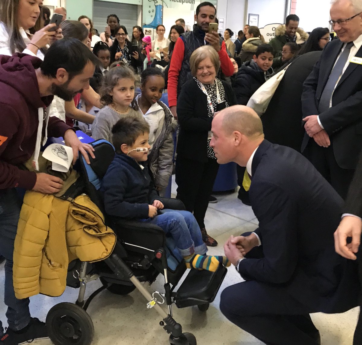 Prince William visits evelina children's hospital 